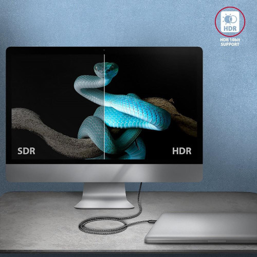 BUCM4X-CM05AB Kabel USB-C - USB-C, USB4 Gen 3x2 0.5m, PD 240W, 8K HD, ALU, oplot Czarny-22033076