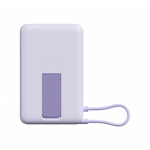 PowerBank Magnetic 10000 z podstawką fioletowy