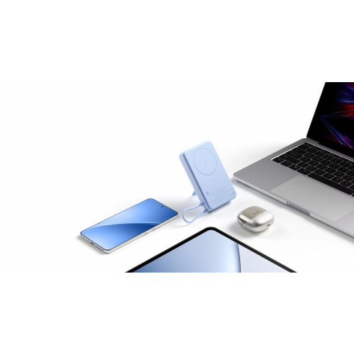 PowerBank Magnetic 10000 z podstawką fioletowy-22033245