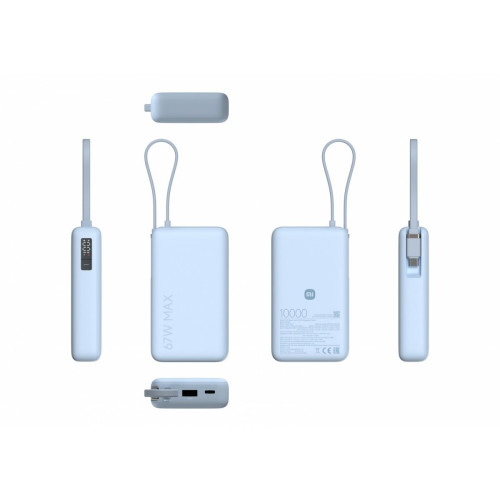 PowerBank 10000 (Integrated Cable) 67W Ice Blue