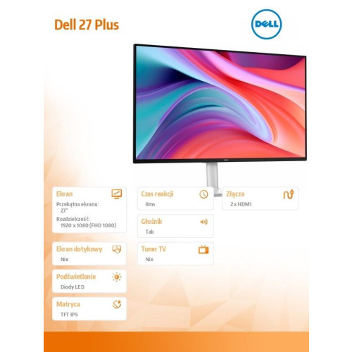 Monitor S2725HSM 27 cali FHD IPS/1920x1080/2xHDMI/3Y-22033420