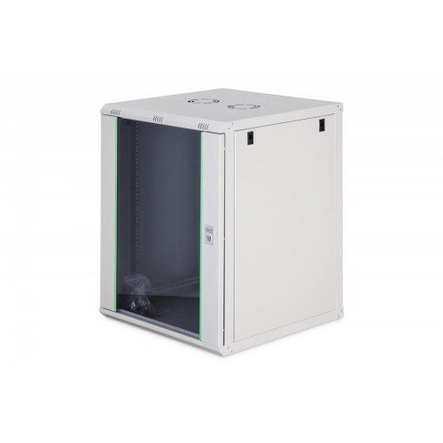 Szafa sieciowa wisząca Dynamic 19" 16U rack 785x600x600mm, drzwi szyba, szary, niezłożona, 60kg
