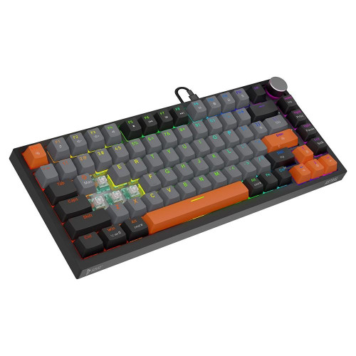 Klawiatura magnetyczna ASTRAL Black OUTEMU White Jade RGB 3 kolory keycapów-22033674