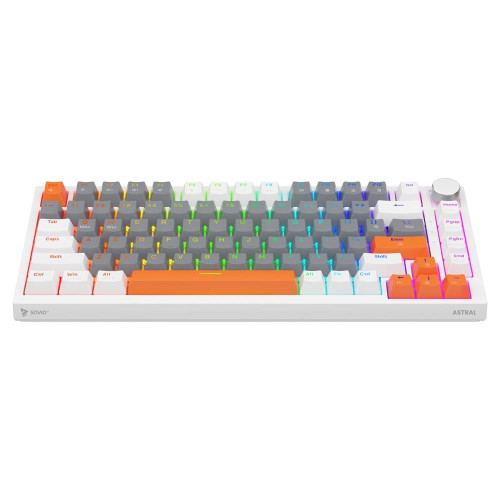 Klawiatura magnetyczna ASTRAL White OUTEMU White jade RGB 3 kolory keycapów-22033704