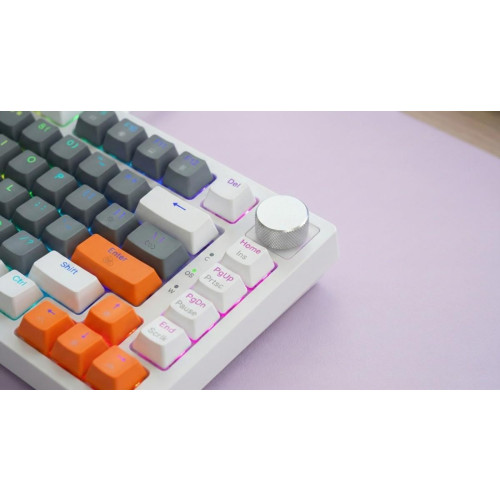 Klawiatura magnetyczna ASTRAL White OUTEMU White jade RGB 3 kolory keycapów-22033709