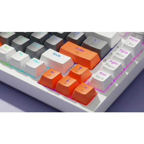 Klawiatura magnetyczna ASTRAL White OUTEMU White jade RGB 3 kolory keycapów-22033711