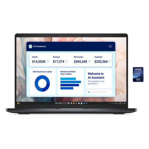 Laptop Dell Pro 14 Premium PA14250 W11P U7-268V/32GB/512GB SSD CL35/FgrPr/IRCam&Mic/WLAN+BT|14.0 QHD+ Touch/BcklKb/3C/vP