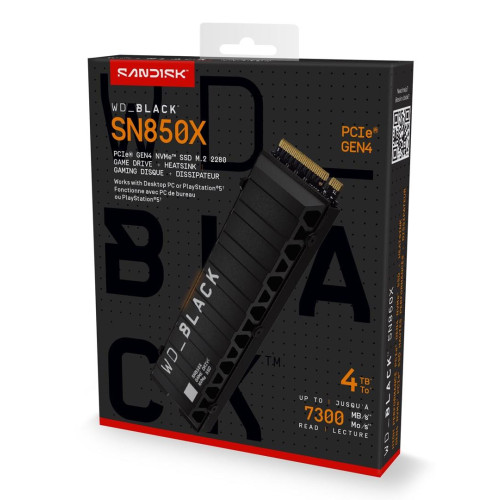 Dysk SSD WD Black SN850X 4TB M.2 NVMe WDS400T2XHE-22043617