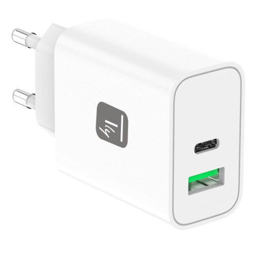 TECHLY ŁADOWARKA SIECIOWA GAN USB-C 30W PD I USB-A-22046869