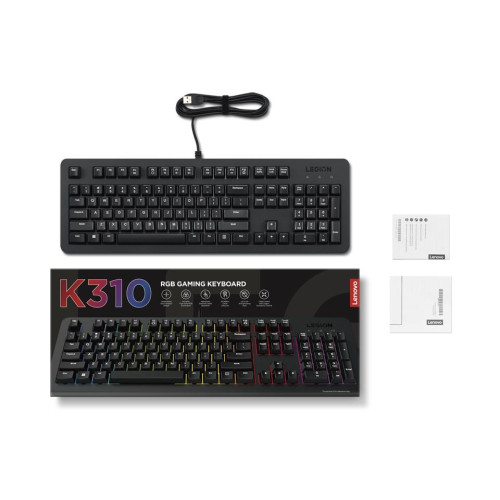 Klawiatura gamingowa Lenovo Legion K310 RGB US English GY41N91873-22052303