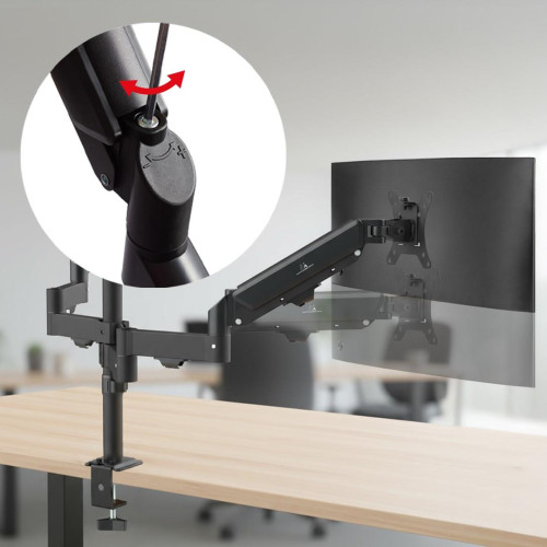 MACLEAN UCHWYT NA 3 MONITORY, SPRĘŻYNA GAZOWA, 17