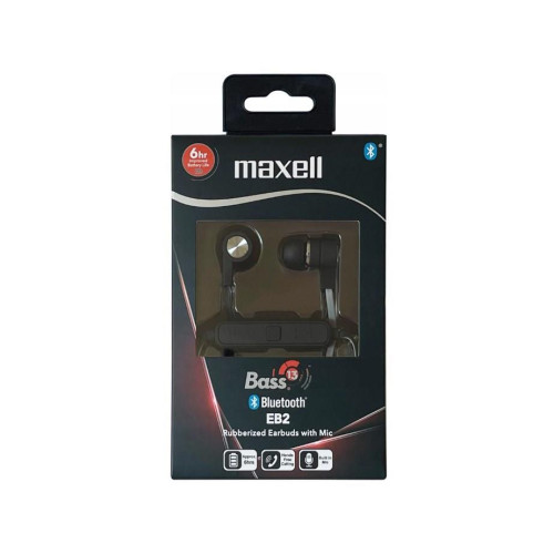 MAXELL Słuchawki Bezprzewodowe douszne Bluetooth BASS-13 BT EP BLACK