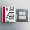 STND-LAG Podstawa do laptopów aluminiowa 10-17,3 cala 8 regulowanych pozycji, Szara-22399320