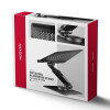 STND-LRB Podstawa do laptopów aluminiowa 10-17,3 cala regulowana wysokość, obrotowa o 360 stopni, Czarna-22399343