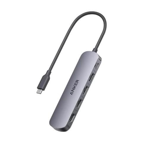 Hub 5w1 4K HDMI Single Display srebrny