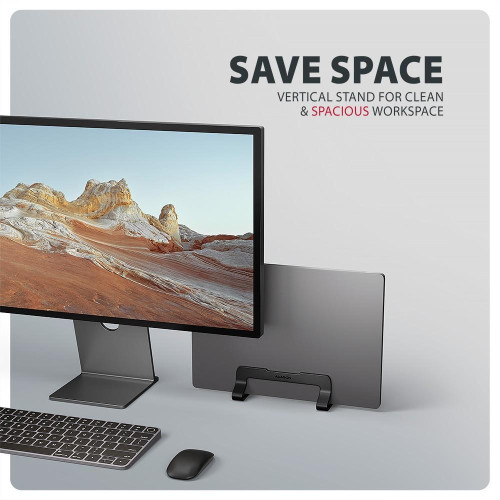 STND-VB Podstawa do laptopów aluminiowa 10-17,3 cala pionowa, Czarna-22399348