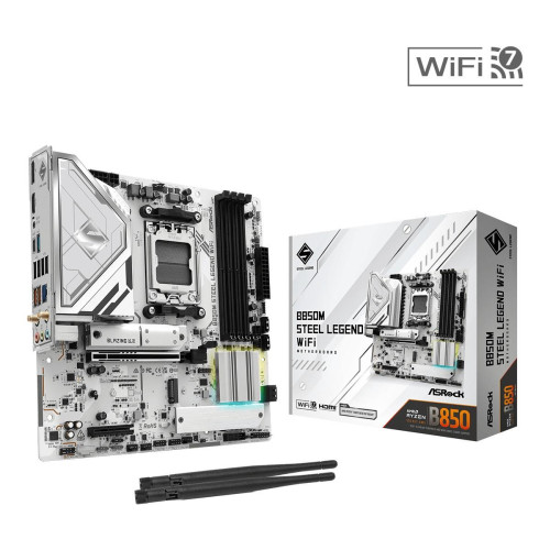 Płyta główna B850M STEEL LEGEND WIFI AM5 4DDR5 HDMI/DP mATX