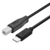 Kabel USB CM-BM 1.8m czarny drukarkowy