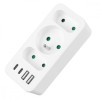 Rozdzielacz na 3 gniazda MCE248 F/W 2xUSB-A 2xUSB-C biały-22427659