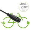 Ładowarka do roweru elektrycznego 36V | 42V | 2A | 3P-GX16 + kabel zasilający-22428526