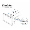 Monitor ProLite 10.1 cala TW1025ALASC-B3PNR,10P.DOT.IPS,WIFI,450 cd/m2,2x2W,3xUSB, RJ45, MICRO, A14, NFC , kamera intern