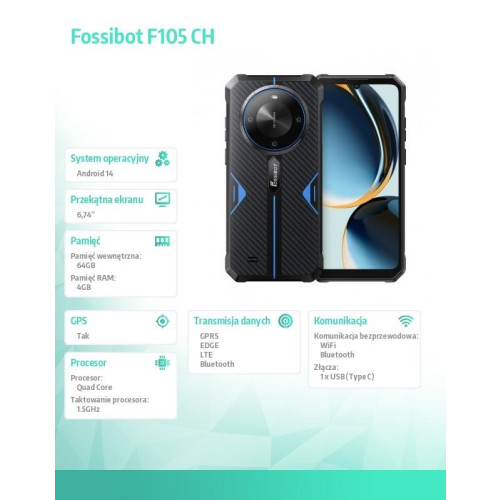 Smartfon F105 blue CH-22400029