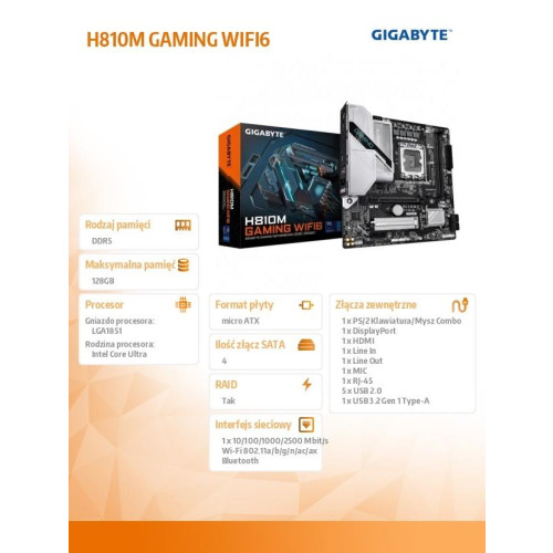 Płyta główna H810M GAMING WIFI6-22427045