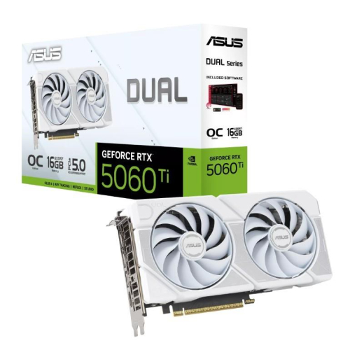 Karta graficzna RTX 5060 TI DUAL OC WHITE 16GB GDDR7 128 BIT DP