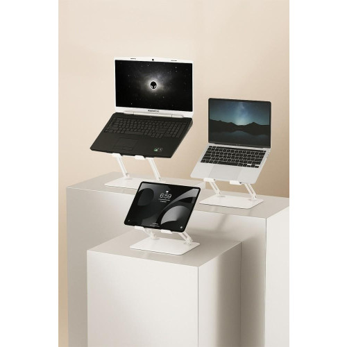 Podstawka pod laptopa, regulowana, ergonomiczna 10-17 cali LAPTOP STAND MT2661W (biała)-22428303