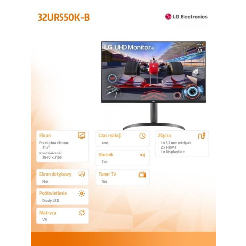 Monitor 32 cale 32UR550K-B-22428412