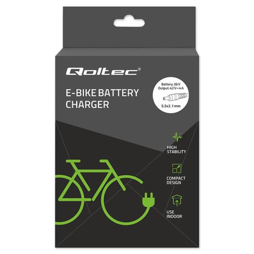 Ładowarka do roweru skutera elektrycznego 36V | 42V | 4A | 5.5*2.1 + kabel zasilający-22428494