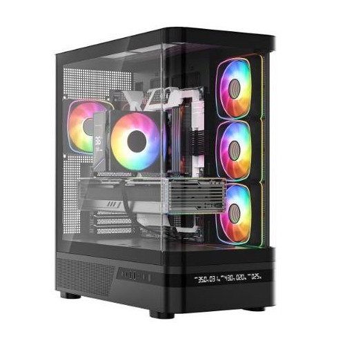 Obudowa Volcano AQ200 ARGB MIDI BLACK