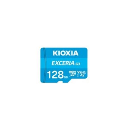 KIOXIA Exceria Plus 128GB microSD G2 UHS I U3 V30 with adapter