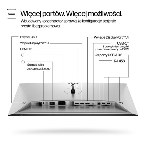 MONITOR HP LED 24”S7 Pro 724pu (8Y2F7AA) 100Hz-22543522