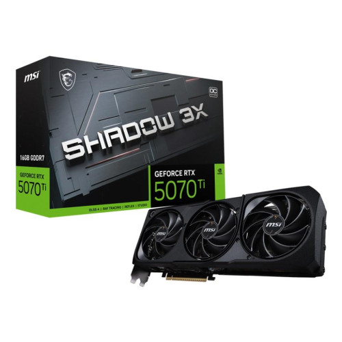 Karta graf. MSI GeForce RTX 5070 Ti 16G SHADOW 3XOC - BULK