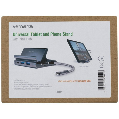 Podstawka tablet/smartphone 7w1 DeX 2xUSB-C/ 2xUSB-A/ HDMI/SD/ microSD/ RJ45-22561457