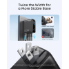 Ładowarka sieciowa USB-A + 2xUSB-C 100W SMART z wyświetlaczem, ciemnoszara-22631562