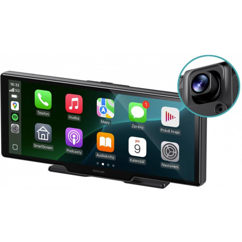 Stacja multimedialna SCT M1090DBWT wideorejestrator, Kamera cofani-22631162