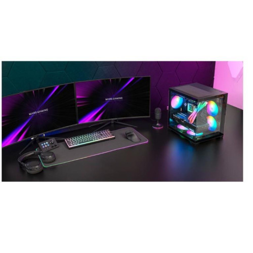 Obudowa MARS MC-VIEW2 BLACK mATX-22631657