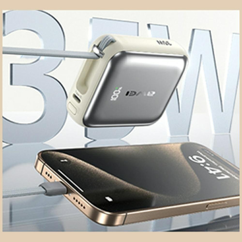 Powerbank AS-181 35W 10000mAh + kable Lightning i USB-C srebrny-22632132