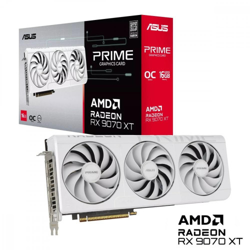 Karta graficzna Radeon RX 9070 XT PRIME OC WHITE 16GB GDDR6 256bit 3DP/HDMI-22632217