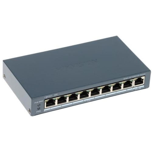 Hikvision DS-3E1309P-EI(B) 8-portowy inteligentny przełącznik POE Fast Ethernet