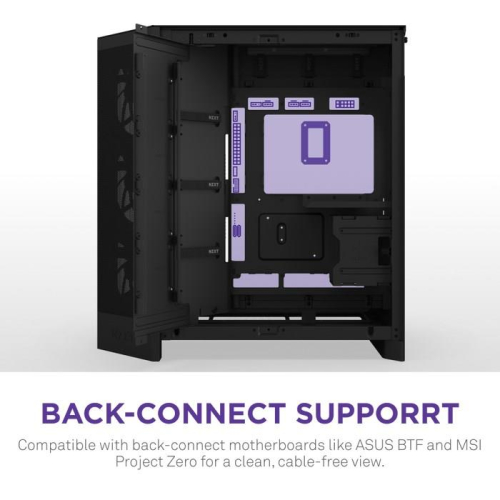 NZXT OBUDOWA H9 FLOW RGB+ MIDI TOWER Z OKNEM CZARNA-22881002
