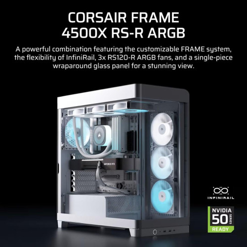 Obudowa Corsair FRAME 4500X RS-R ARGB Tempered Glass Mid-Tower, White-22881076