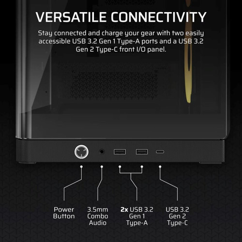 Obudowa Corsair FRAME 4500X LX-R RGB Tempered Glass Mid-Tower, Black-22881094