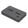 Stacja dokująca dysków z funkcją klonowania | USB-C 3.2 Gen2 10Gbps | SSD M.2 NVMe (max. 2x 4TB) | Funkcja Offline Clone | Czarna