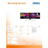 Monitor MPG 491CQP QD-OLED 49 cali/LED/QD-OLED/Zakrzywiony/144Hz/Czarny-22959611