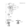 Uchwyt na monitor 17-32 ', 9kg max, czarny-22962869