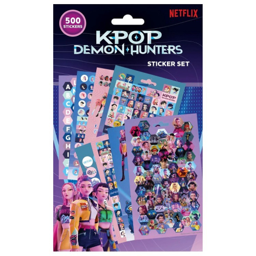 Zestaw naklejek 500 elementów K-POP Demon Hunters