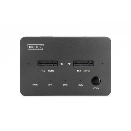 Stacja dokująca dysków z funkcją klonowania | USB-C 3.2 Gen2 10Gbps | SSD M.2 NVMe (max. 2x 4TB) | Funkcja Offline Cl